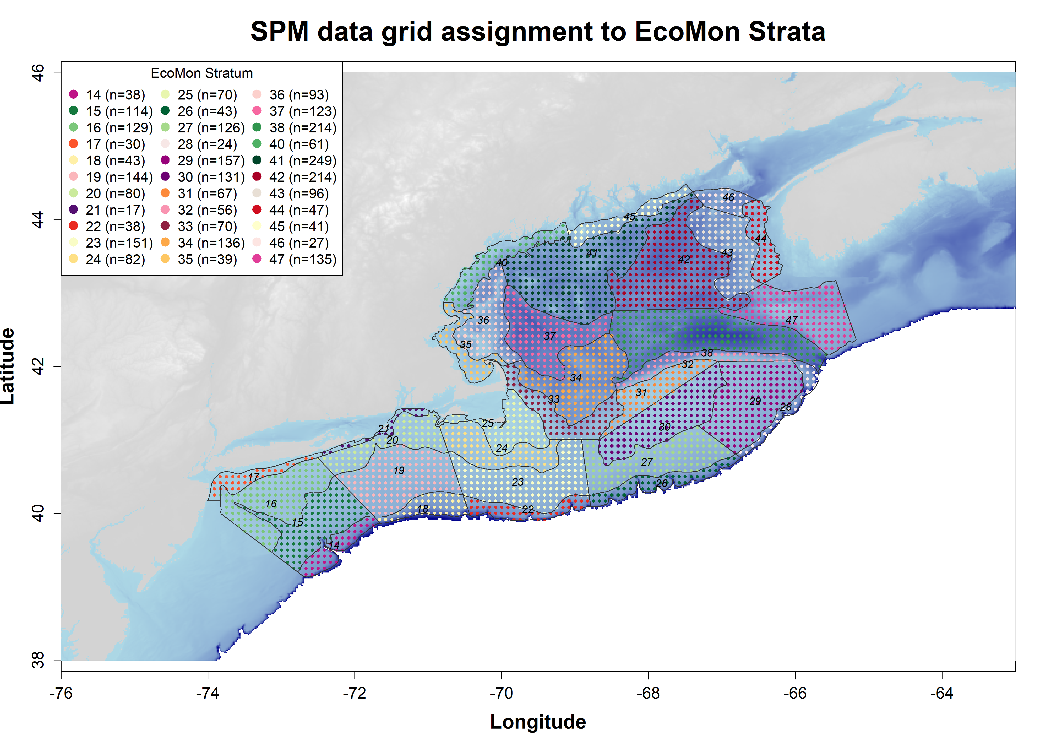 EcoMon strata map